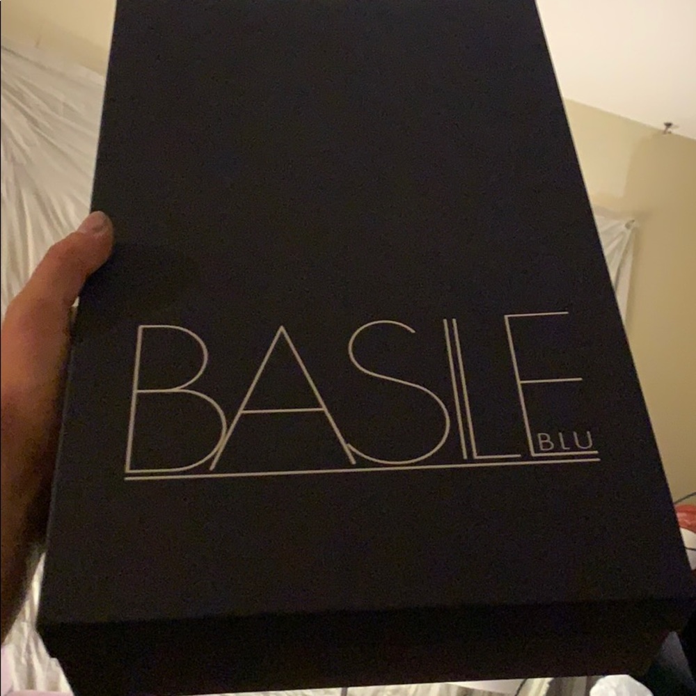 NWT Basile Blu Blue Vesuvio Made in Italy! cotton